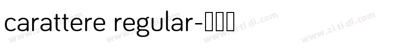 carattere regular字体转换